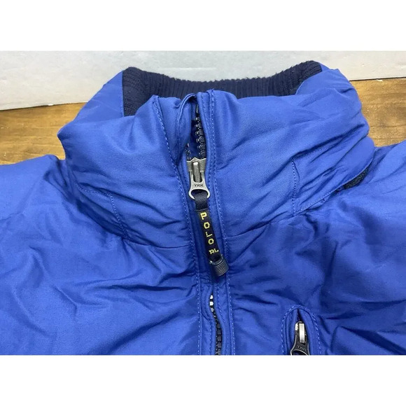 VINTAGE Polo Sport Ralph Lauren Jacket Mens 2XL Blue Down Marshmellow Puffer - Picture 5 of 14